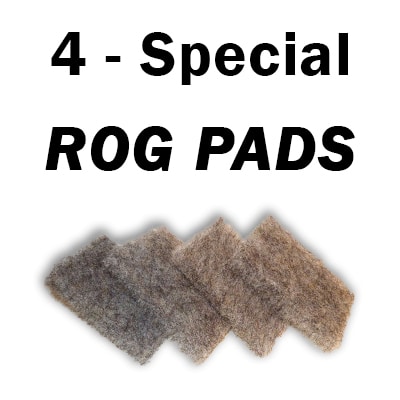 Four special ROG3 replacement scrubby cleaning pads
