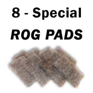 ROG cleaner kit with 8 special pads.